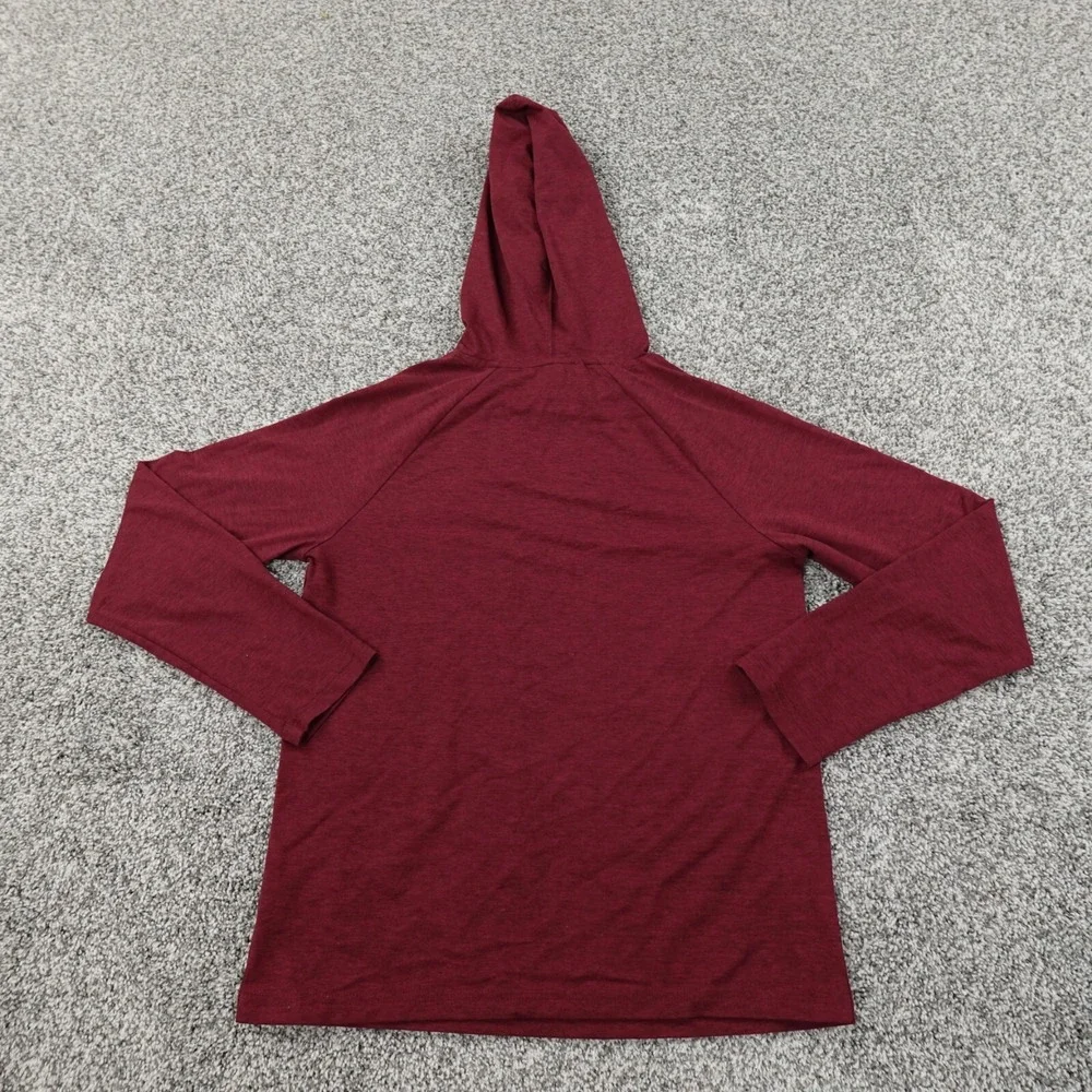 Reebok‎ Hoodie Boys M Red Heather Lightweight Pullover Sweatshirt Youth Kids